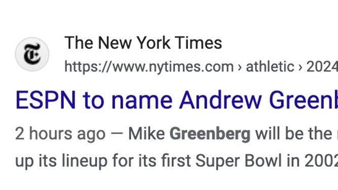 The New York Times mistakenly said 